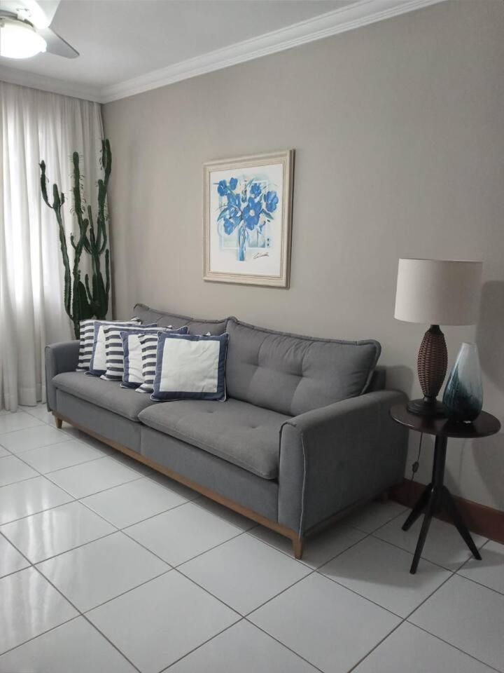 Apartamento completo na calçada da praia Appartement Guarujá Buitenkant foto
